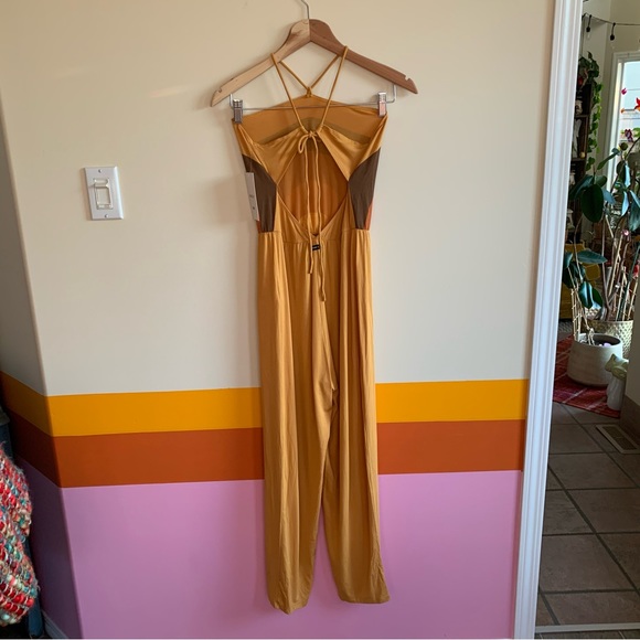 RVCA saloon halter jumpsuit . NWT . - Picture 8 of 8